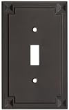 Stanley Home Designs V8060 Prairie Single Switch Plate, Oil-Rubbed Bronze