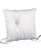 Hortense B. Hewitt Wedding Accessories Ring Pillow, Heartfelt Whimsy, 8-Inch Square