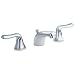 American Standard 3875.501.002 Colony Soft Double-Handle Widespread Lavatory Faucet with Lever Handles and Pop-Up, Polished Chrome