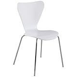 Euro Style Tendy Stacking Chair, Set of 4