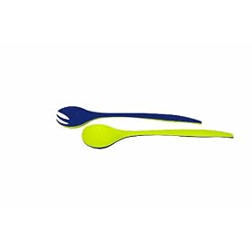 Zak Designs - 1980-0420 - Couverts � Salade Duo - 29 cm - Myrtille / Golden