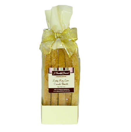 Zesty Key Lime Crunch Biscotti by A Bountiful Harvest