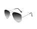 SHVAS UV Protected Aviator Grey Gradient Lens Silver Frame Unisex Sunglasses [AVSTGREY] RS.249.00