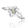 Citrine CZ & Sterling Silver Spring Blossom Brooch