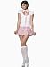 Sexy Teacher's Pet Costume Adult School Girl Costume Mini Dress Panty Necktie Knee Highs 4 Pc Womens Costume M 8 10