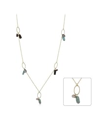 Golden Assorted Charms and Crystals Necklace