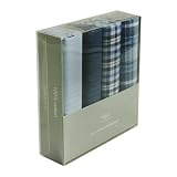 4 Blue Cotton Handkerchiefs for Mens---- Navy, Blue Mh1006