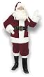 Velveteen  Santa Suit XXlarge Adult Costume