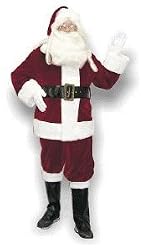 Velveteen  Santa Suit XXlarge Adult Costume