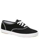 Keds Womens Champion Basic Canvas Lace-Up CVO Sneaker,Black Canvas,8.5 M