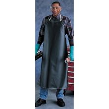 Ansell CPP 56-502 Hycar Mediumweight Apron, 35" x 45", Black, Case of 12