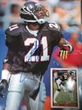 Signed Sanders, Deion (Baltimore Ravens) Beckett Magazine one the back cover