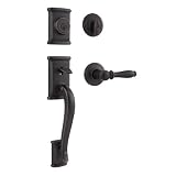 Tools & Hardware : Kwikset 98001-098 Signatures Ashfield SmartKey Handleset with Ashfield Interior Lever, Venetian Bronze