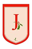 Outdoor Living : Monogram Holiday Garden Size Flag - J