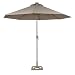 Sunergy 50140731 9' Solar Powered Patio Umbrella w/ 16 LED Lights Taupe