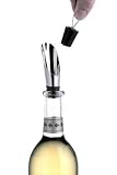Barcraft Stainless Steel Wine Pourer and Stopper- gift boxed