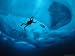 Diver Tethered against Currents Inspects Multi-Year Ice Floe National Geographic Coll...