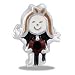 DaVinci Girl Brat Red Garnet Look Faceted Crystal January Birthstone Decorative European/Memory Bead/Charm Double Sterling Layered Bead - Fits Pandora Bracelets