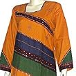 Evening Wear Long Sleeve Cotton Kaftan Size S (kftn765)