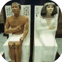 Coaster Set - 4 pcs - SQUARE - Designer Coasters: Country: Egypt - (CSCEG-005) Egyptian Artifact