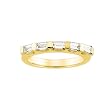 14K Yellow/White Gold 7/8 ct. Baguette Cut Diamond Bridal Anniversary Band