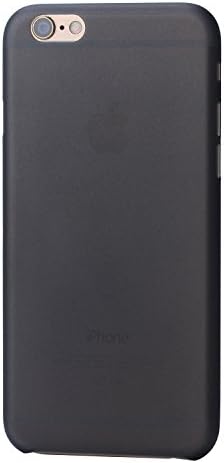 Hard Plastic 0.3mm Ultra Thin Case for Apple Iphone 6 and Iphone 6s Cover, Multiple Color Available, Dirt-resistant, Shockproof, Anti-scratch (Black)