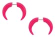 Fake Acrylic Pinchers - Pink - 2G - 16G Wire - Sold as a Pair