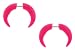 Fake Acrylic Pinchers - Pink - 2G - 16G Wire - Sold as a Pair