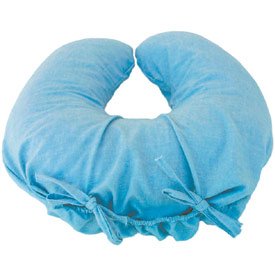 Organic Nursing Pillow - color: Blue Flannel