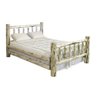 Log Furniture - Twin Bed - Varnished