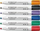 Produkt-Bild: Staedtler 351 B WP6 Board-Marker Lumocolor whiteboard marker, Staedtler Box mit 6 Farben
