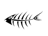 Fish Skull Vinyl Art Decal