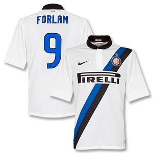 11-12 Inter Milan Away Jersey + Forlan 9-M