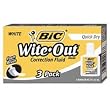BIC Wite-Out Quick Dry Correction Fluid - 3 Pack (BICWOFQD324)