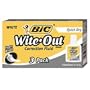 BIC Wite-Out Quick Dry Correction Fluid - 3 Pack (BICWOFQD324)