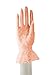 Lace Gloves with Wrist Ruffle - White, Peach, Black, Red, Ivory