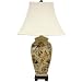 Autumn Birds and Flowers Vase Lamp