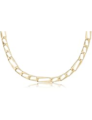 14K Solid Yellow Gold Flat, Light Weight, Figaro Link Chain / Necklace 7mm Wide 20" inch Long.
