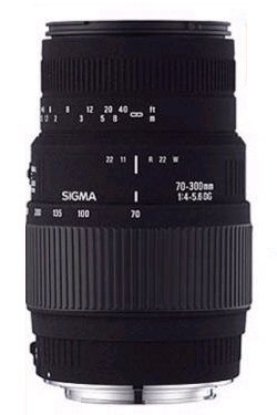 Sigma 70-300mm f/4-5.6 DL-M Motorized DG Macro Telephoto Zoom Lens with Built-in Motor Drive for Nikon SLR Cameras Including D40, D40X, & D60