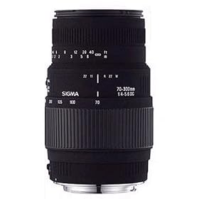 Sigma 70-300mm f/4-5.6 DL-M "Motorized" DG Macro Telephoto Zoom Lens with Built-in Motor Drive for Nikon SLR Cameras Including D40, D40X, & D60