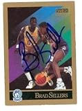 Brad Sellers autographed Basketball Card (Minnesota Timberwolves)