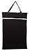 Large Hanging Wet/Dry Cloth Diaper Pail Bag for Reusable Diapers or Laundry (Black)