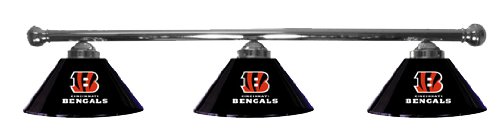 Cincinnati Bengals Pool Table Light - Chrome Bar