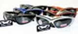 SUNGLASSES U2 UV400 EYEWEAR SMOKE ANTI-FOG LENSES FOAM PADDING VARIOUS COLORED FRAMES