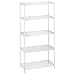 5-Tier Wire Shelf - White
