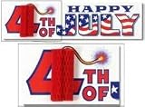 4th of July Sign with Firecracker