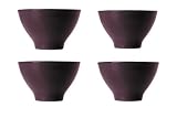 Emile Henry Japanese Cups, Set of 4, Figue
