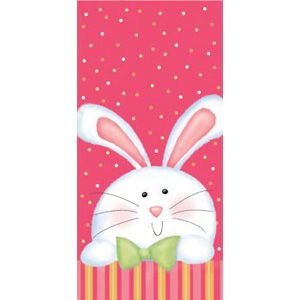 Cheerful Easter Bunny Cello Bags 20 Per Pack