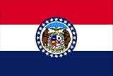 4 x 6 Feet Missouri Nylon - outdoor State Flags Made in US.