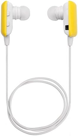 KFLY-Mini yellow Wireless Stereo Bluetooth BT Headset Headphone Earphone Earpiece Earbud with Microphone Mic, A2DP, Noise Cancellation, Music Remote Control, great compatible with Apple iphone 6/ 5/5s/5c/4s/4, iPad 1/2/3, new iPad, iPod and Samsung Galaxy S2, S3, S4, Galaxy note 1/2/3, I9100, I9300, I9500, I9700